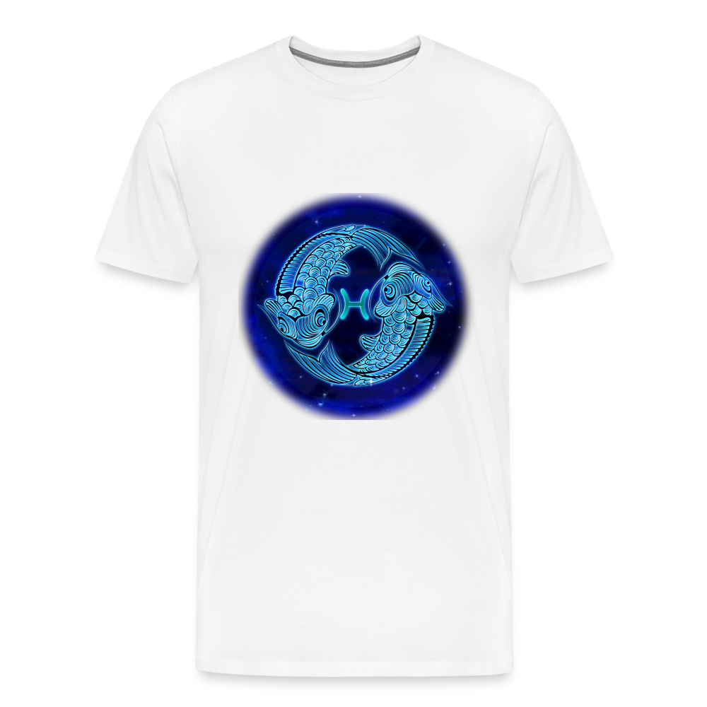 Men's Pisces Premium T-Shirt - white