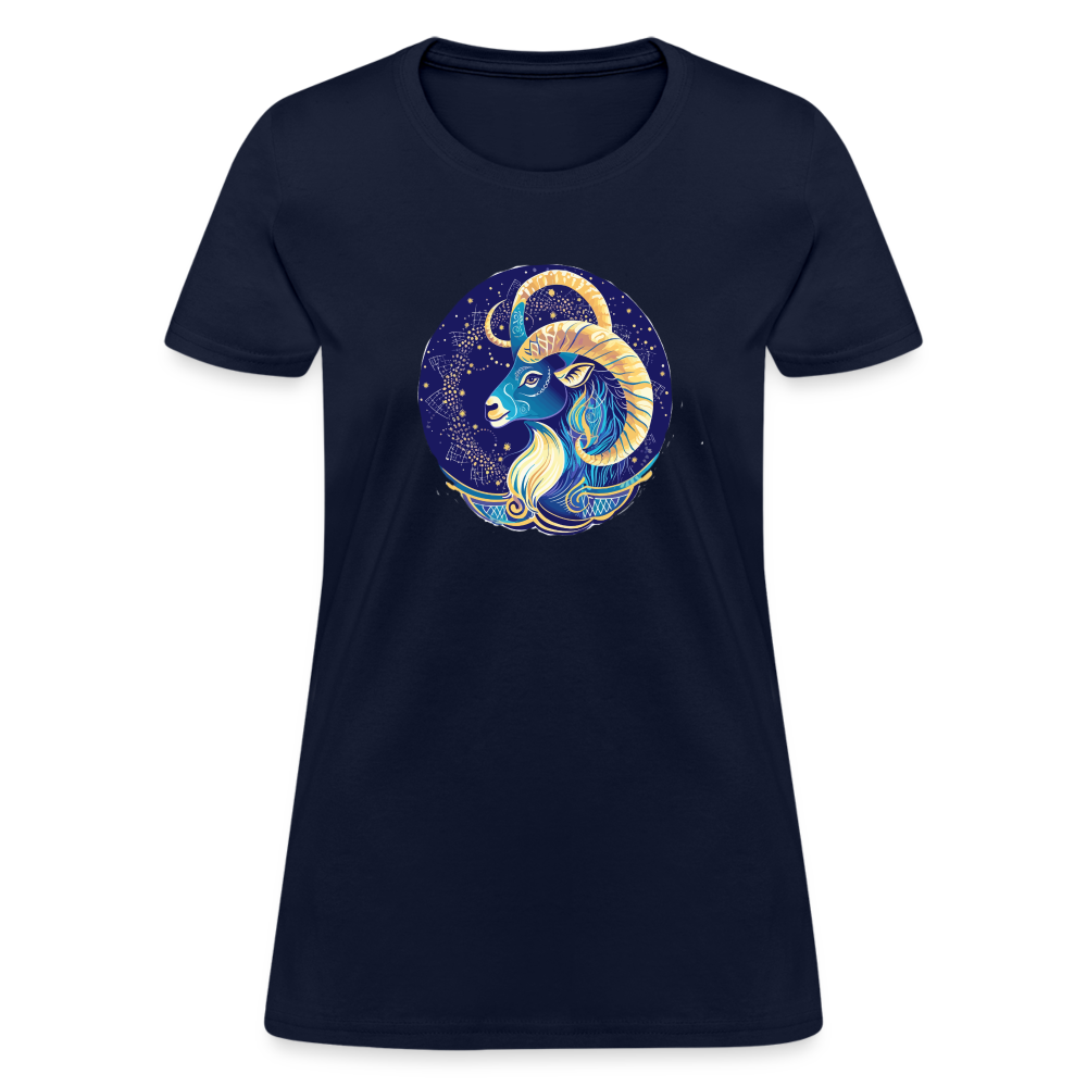 Women's Mythical Capricorn T-Shirt - navy