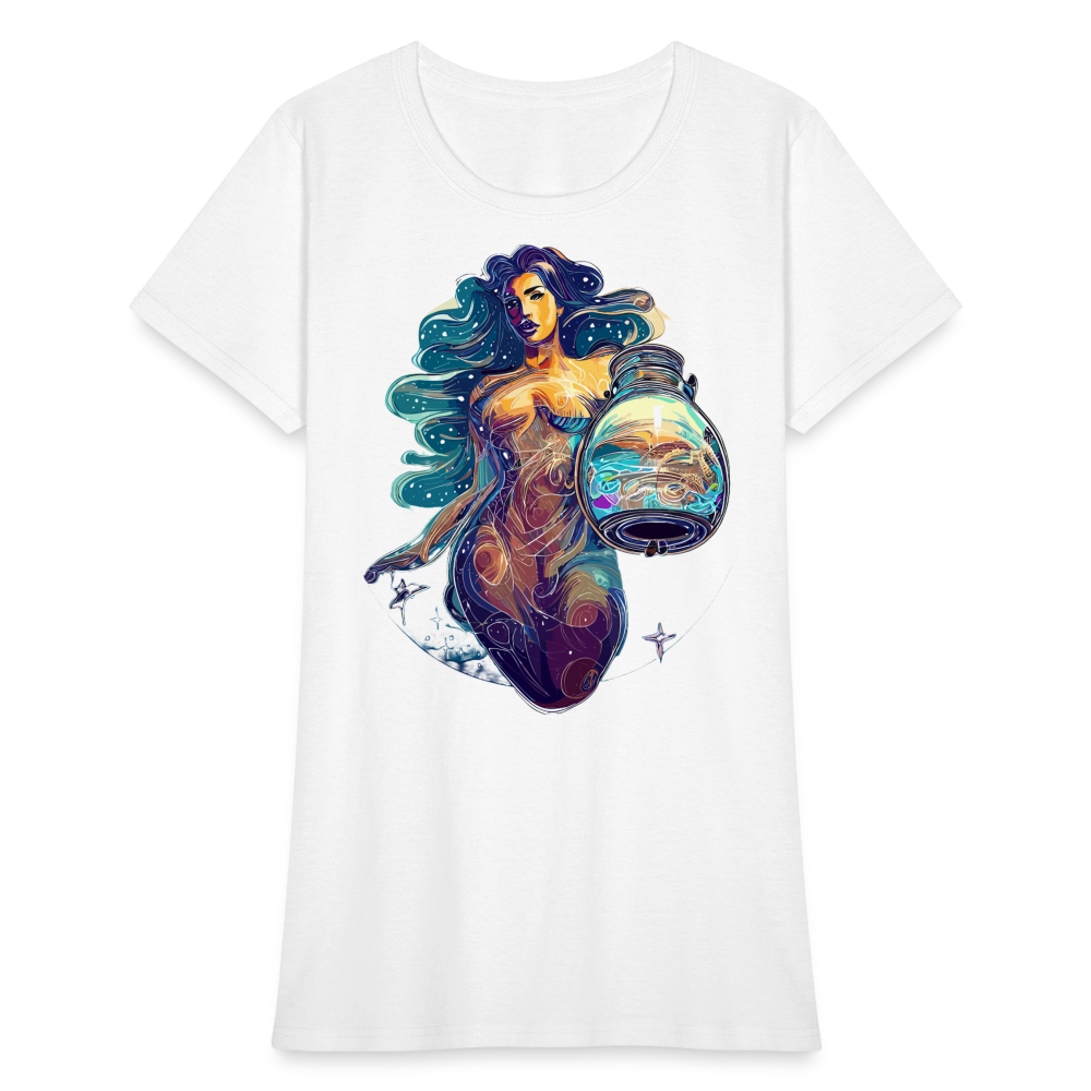 Women's Mythical Aquarius T-Shirt - white