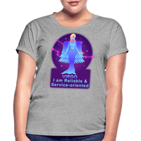 Thumbnail for Women's Neon Virgo Relaxed Fit T-Shirt - heather gray