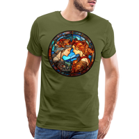 Thumbnail for Men's Mosaic Gemini Premium T-Shirt - olive green