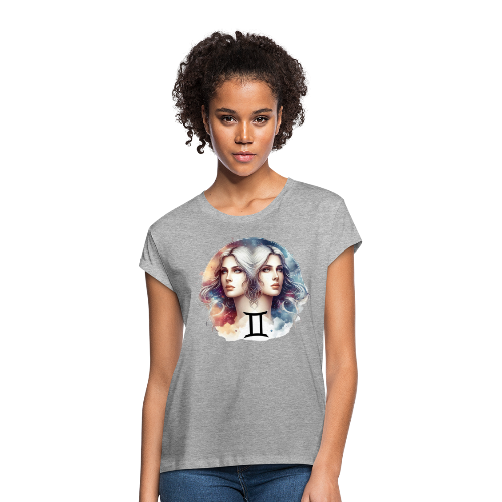 Women's Mythical Gemini Relaxed Fit T-Shirt - heather gray