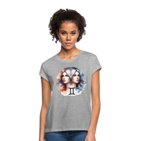 Thumbnail for Women's Mythical Gemini Relaxed Fit T-Shirt - heather gray