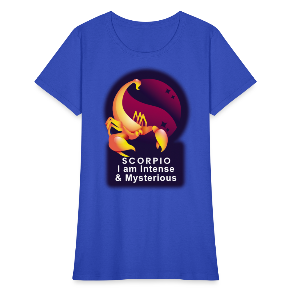 Women's Glow Scorpio T-Shirt - royal blue