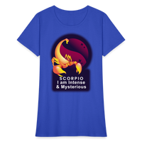 Thumbnail for Women's Glow Scorpio T-Shirt - royal blue