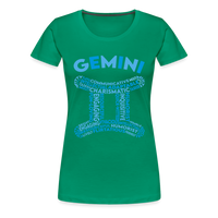 Thumbnail for Women's Power Words Gemini Premium T-Shirt - kelly green