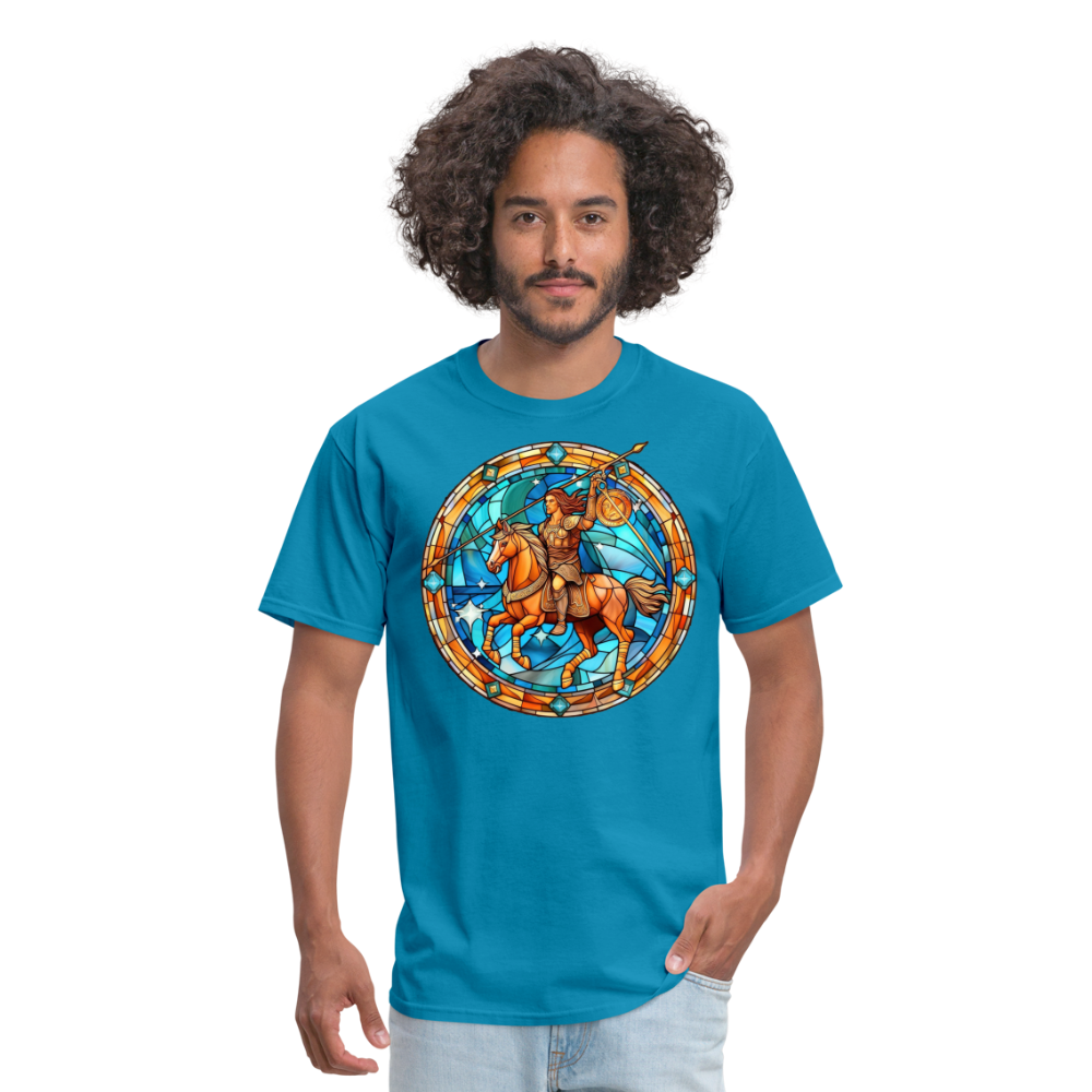 Men's Mosaic Sagittarius Classic T-Shirt - turquoise