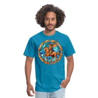 Thumbnail for Men's Mosaic Sagittarius Classic T-Shirt - turquoise