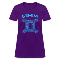 Thumbnail for Women's Power Words Gemini T-Shirt - purple