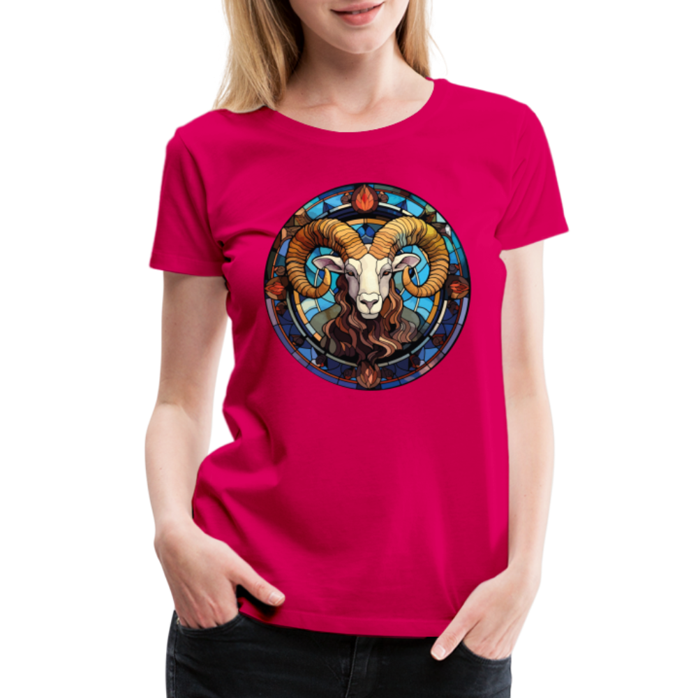 Women’s Mosaic Aries Premium T-Shirt - dark pink