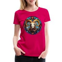 Thumbnail for Women’s Mosaic Aries Premium T-Shirt - dark pink