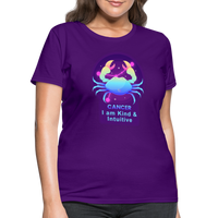 Thumbnail for Women's Neon Cancer T-Shirt - purple