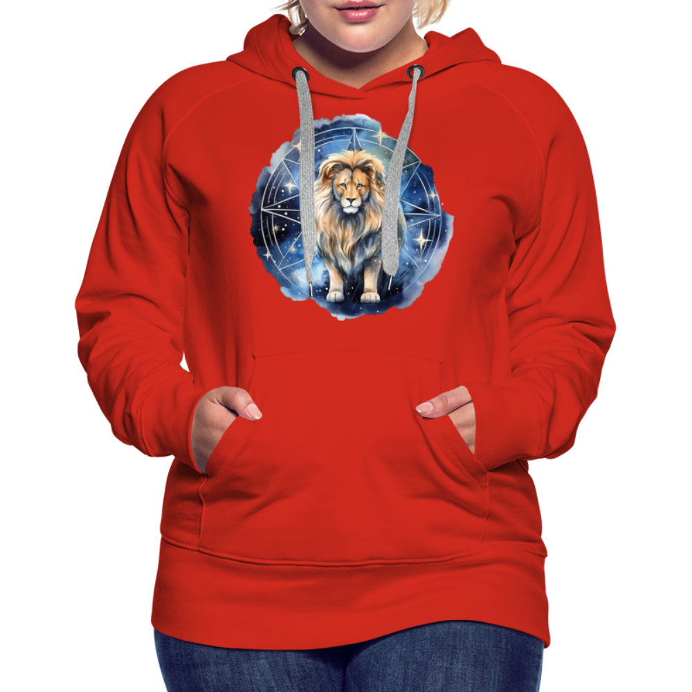 Women’s Mythical Leo Premium Hoodie - red