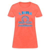 Thumbnail for Women's Power Words Libra T-Shirt - heather coral