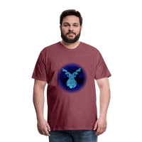 Thumbnail for Men's Stellar Capricorn Premium T-Shirt - heather burgundy