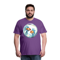 Thumbnail for Men's Mythical Pisces Premium T-Shirt - purple