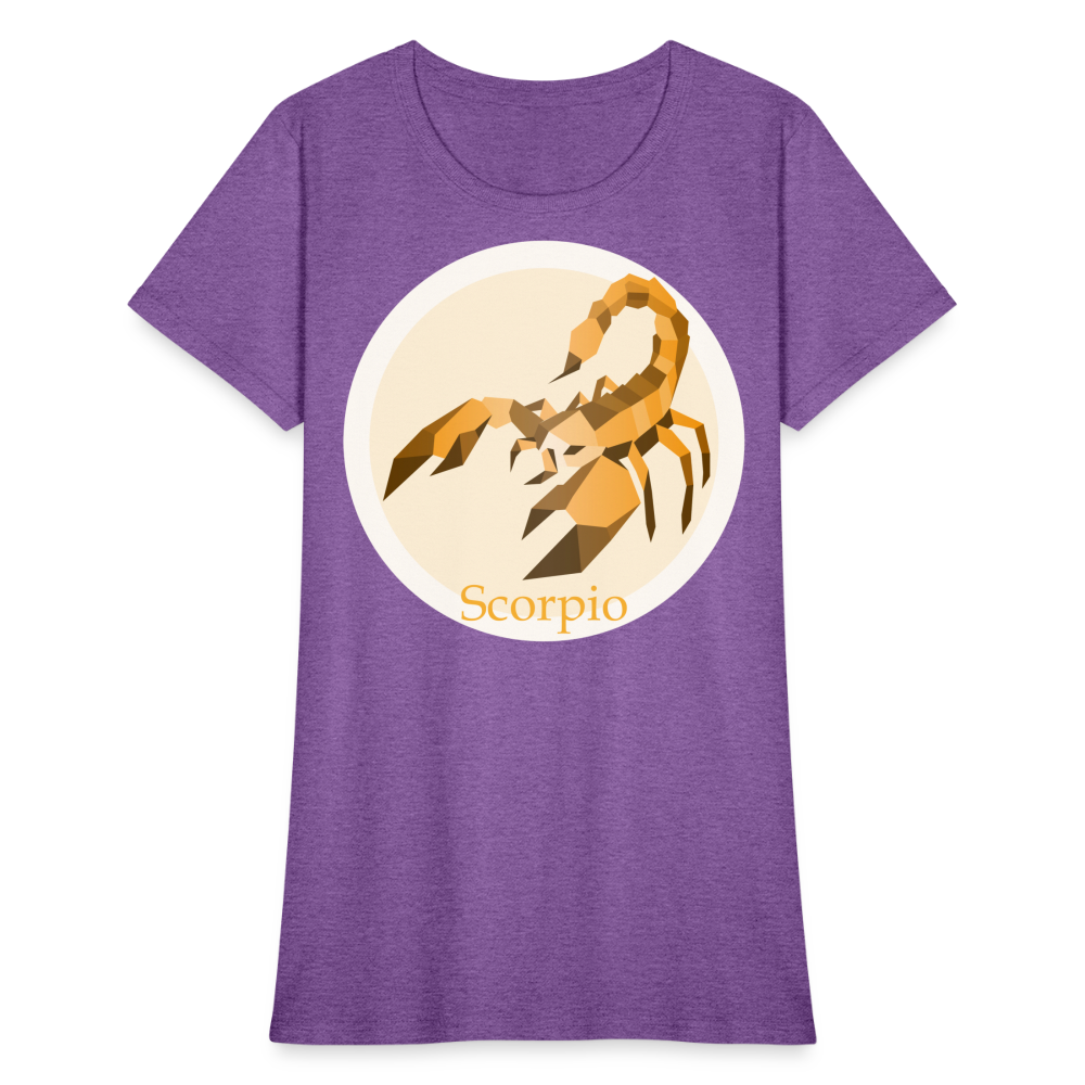 Women's Mosaic Scorpio T-Shirt - purple heather