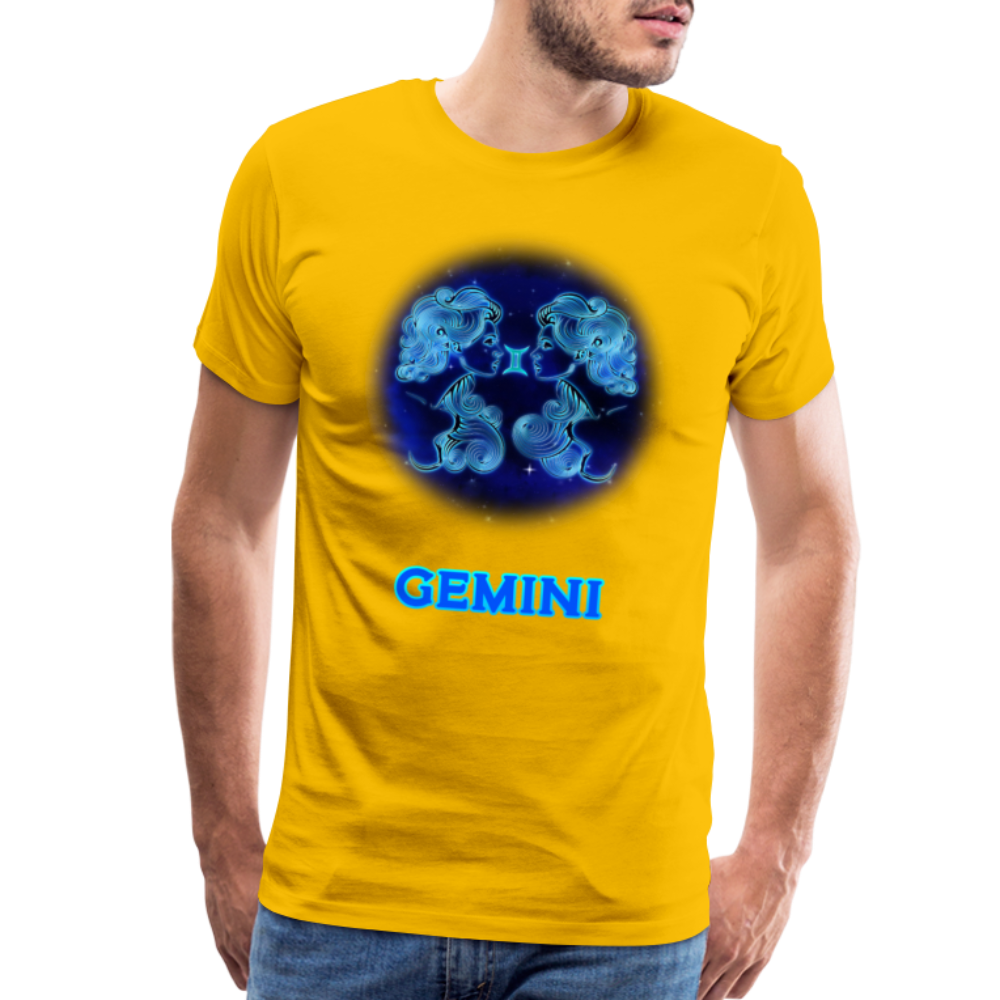 Men's Gemini Premium T-Shirt - sun yellow