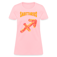 Thumbnail for Women's Power Words Sagittarius T-Shirt - pink