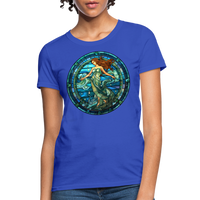 Thumbnail for Women's Mosaic Aquarius T-Shirt - royal blue