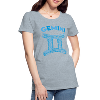 Thumbnail for Women's Power Words Gemini Premium T-Shirt - heather ice blue