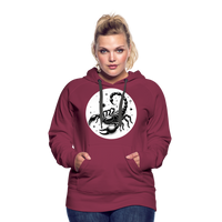 Thumbnail for Women’s Magic Scorpio Premium Hoodie - burgundy