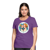 Thumbnail for Women’s Symbol Gemini Premium T-Shirt - purple