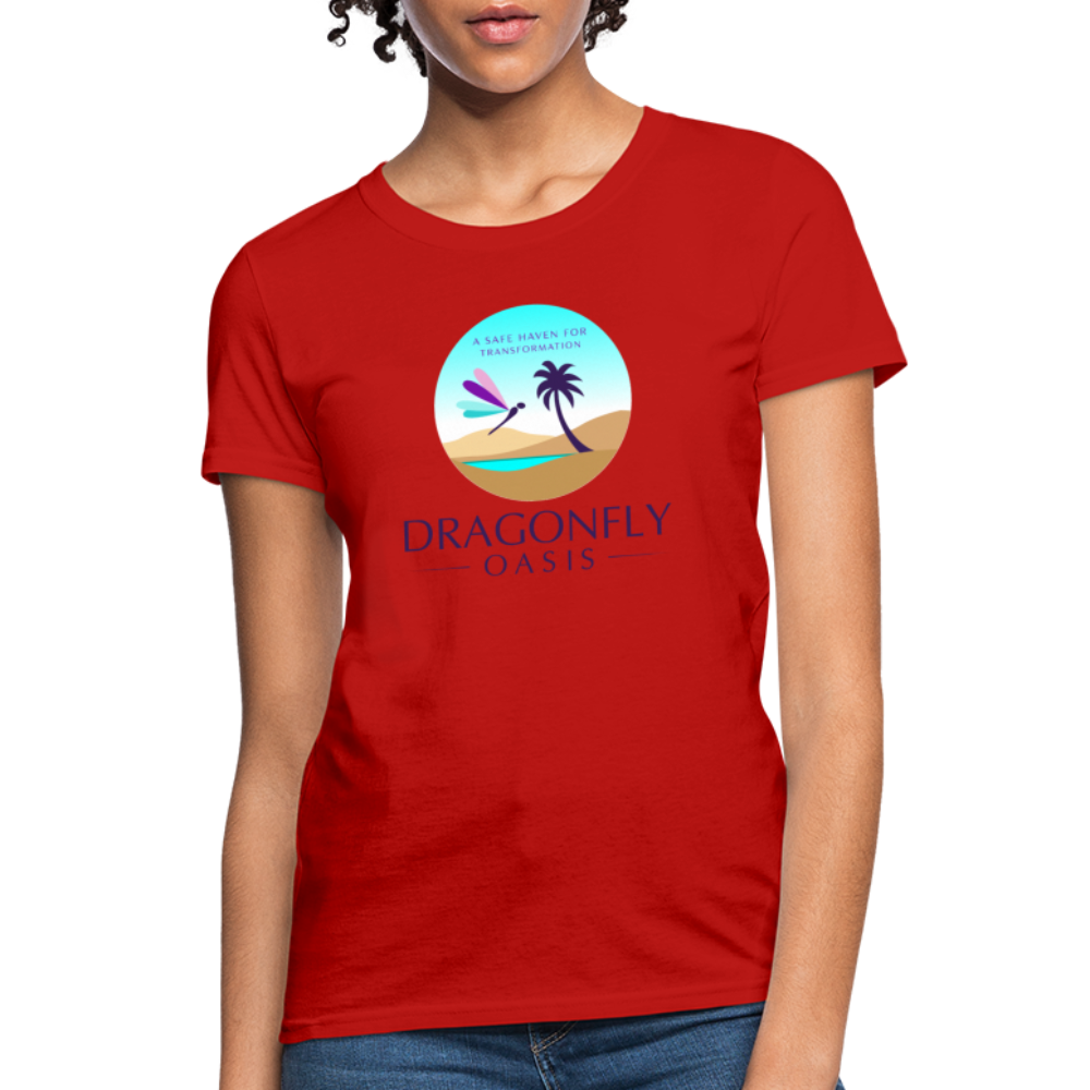 Women's Dragonfly Oasis V.1 Capricorn T-Shirt - red