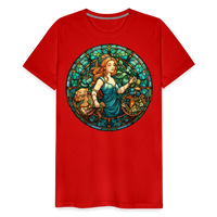 Thumbnail for Men's Mosaic Virgo Premium T-Shirt - red