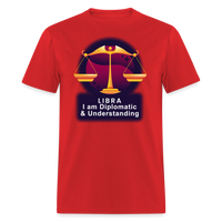 Thumbnail for Men's Glow Libra Classic T-Shirt - red