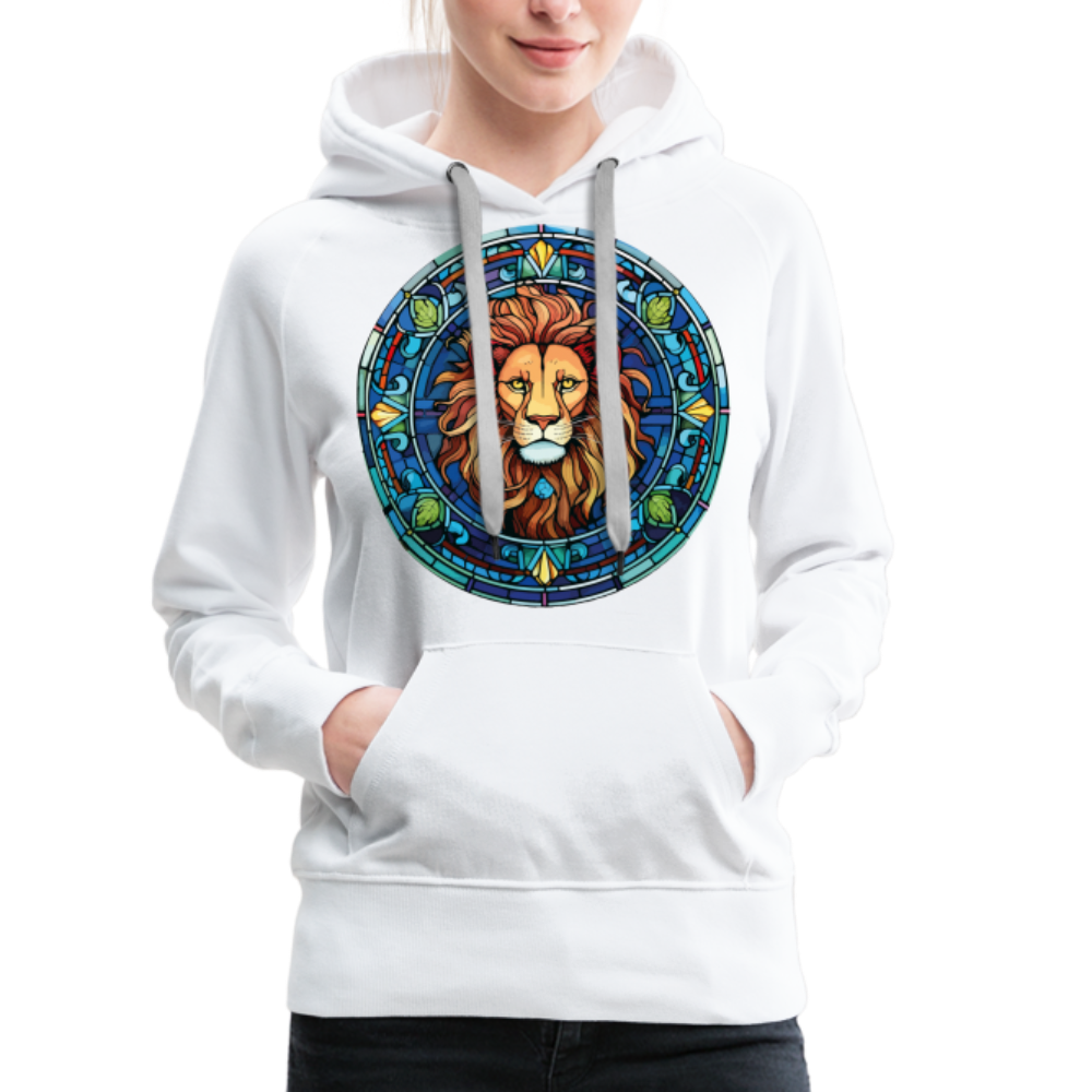 Women’s Mosaic Leo Premium Hoodie - white