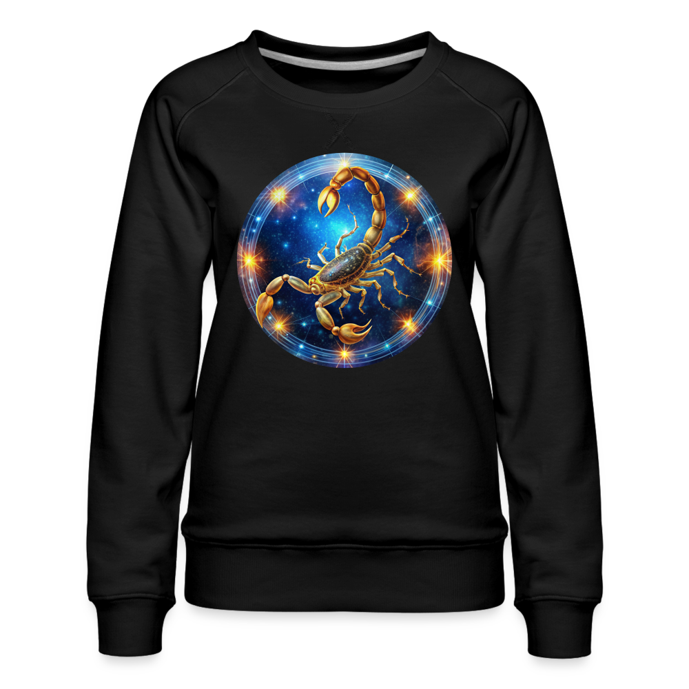 Women’s Mystic Scorpio Premium Sweatshirt - black