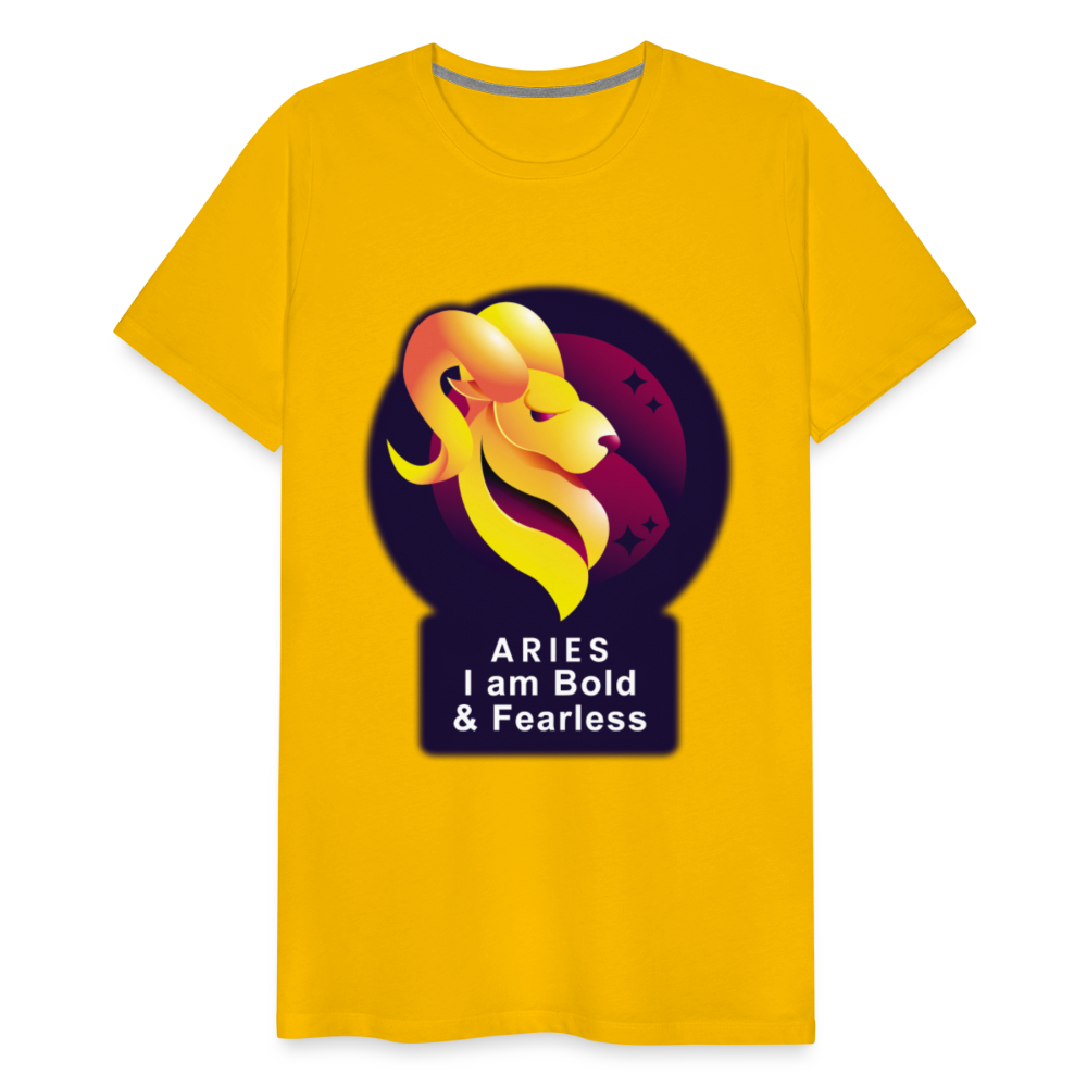 Men's Glow Aries Premium T-Shirt - sun yellow