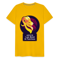 Thumbnail for Men's Glow Aries Premium T-Shirt - sun yellow