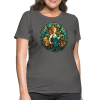 Thumbnail for Women's Mosaic Virgo T-Shirt - charcoal