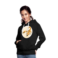 Thumbnail for Women’s Mosaic Scorpio Premium Hoodie - charcoal grey