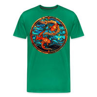 Thumbnail for Men's Mosaic Pisces Premium T-Shirt - kelly green