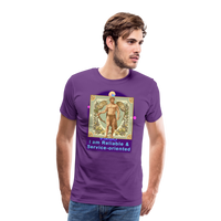 Thumbnail for Men's Mythical Virgo Premium T-Shirt - purple