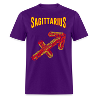 Thumbnail for Men's Power Words Sagittarius Classic T-Shirt - purple