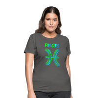 Thumbnail for Women's Power Words Pisces T-Shirt - charcoal