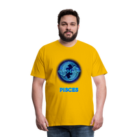 Thumbnail for Men's Pisces Premium T-Shirt - sun yellow