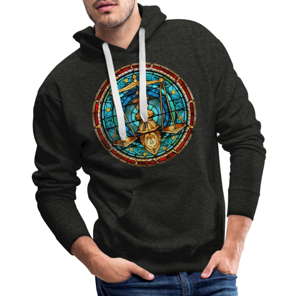 Men’s Mosaic Libra Premium Hoodie - charcoal grey