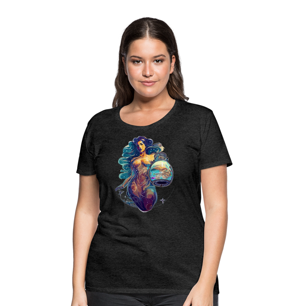 Women’s Mythical Aquarius Premium T-Shirt - charcoal grey