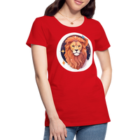 Thumbnail for Women's Symbol Leo Premium T-Shirt - red