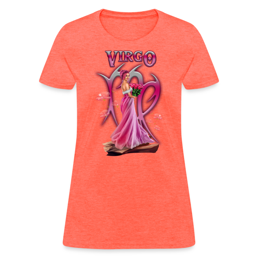 Astral Virgo Women's T-Shirt - heather coral