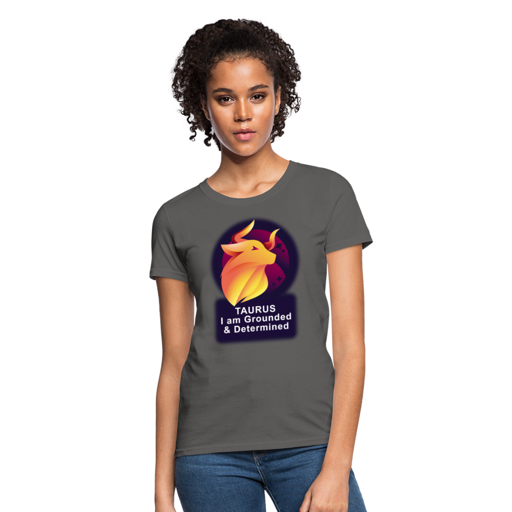 Women's Glow Taurus T-Shirt - charcoal