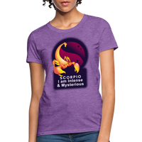 Thumbnail for Women's Glow Scorpio T-Shirt - purple heather