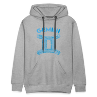 Thumbnail for Men's Power Words Gemini Premium Hoodie - heather grey