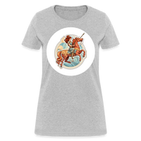 Thumbnail for Women's Symbol Sagittarius T-Shirt - heather gray