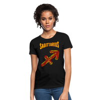 Thumbnail for Women's Power Words Sagittarius T-Shirt - black